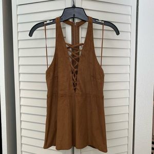 🆕Express Faux Suede Top